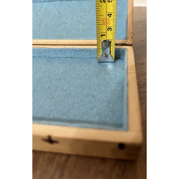 Vintage 1976 B.Powell Hand-Painted Wooden Keepsake Box Folk Primitive Art - Picture 11 of 14